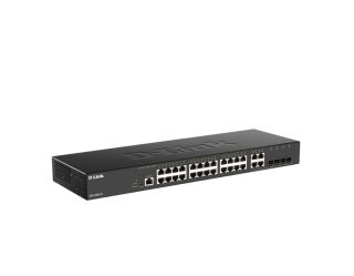 D-Link 24-портов Gigabit управляем суич плюс 4 Combo 1000BaseT/SFP