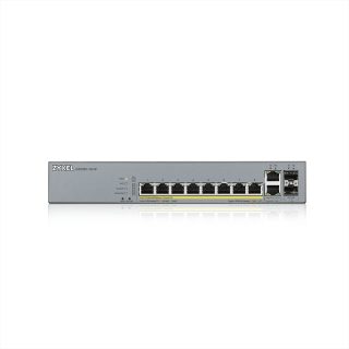 ZyXEL GS1350-12HP, 12 портов управляем CCTV PoE комутатор, дълъг обхват, 130W