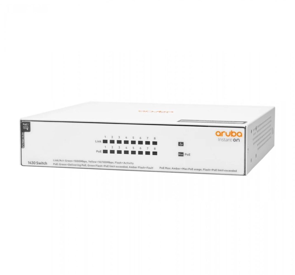 HPE Networking Instant On Switch 8p Gigabit CL4 PoE 64W 1430