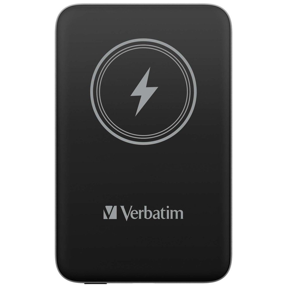 Verbatim MCP-10BK Power Pack 10000 mAh с USB-C PD 20W / Магнитно безжично зареждане 15W Черен