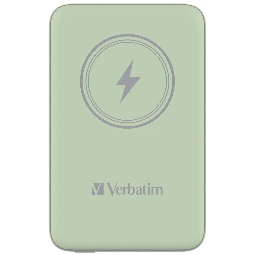 Verbatim MCP-10GN Power Pack 10000 mAh с USB-C PD 20W / Безжично магнитно зареждане 15W Зелен