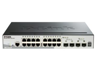 D-Link 20-портов Gigabit Stackable SmartPro комутатор с 2 SFP порта и 2 x 10G SFP+ порта