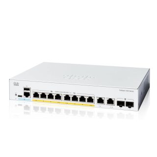 Комутатор, Cisco Catalyst 1200 8-port GE, Full PoE, 2x1G Combo