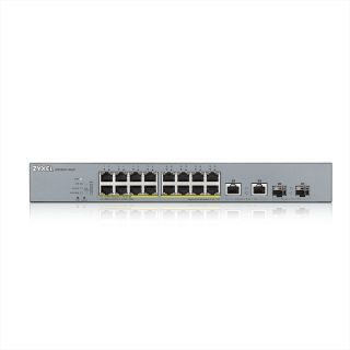 ZyXEL GS1350-18HP, 18-портов управляем CCTV PoE комутатор, long range, 250W