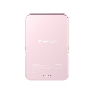 Verbatim Charge 'n' Go Power Bank with Stand Magnetic Wireless 10000mAh Pink