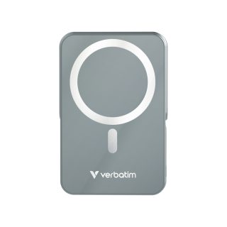 Verbatim Charge 'n' Go Power Bank with Stand Magnetic Wireless 10000mAh Grey