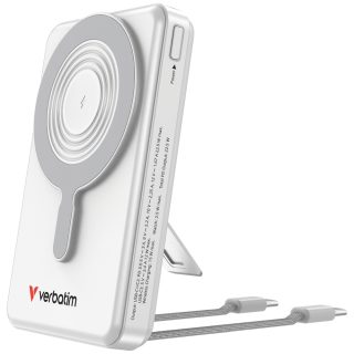 Verbatim Power Bank Magnetic Wireless 10.000 mAh C+C Display Silver