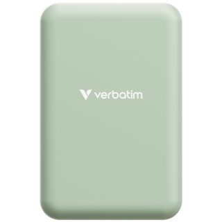 Verbatim Charge 'n' Go Essentials Power Bank Magnetic Wireless 20000mAh Green