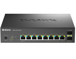 D-Link 8-Port 2.5G Base-T PoE, 2-port 10G SFP+ и 2x 10G RJ45 порт Smart Managed Switch