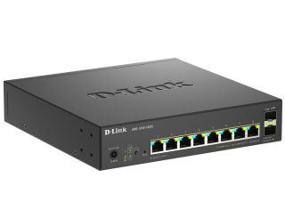 D-Link 8-Port 2.5G Base-T PoE, 2-port 10G SFP+ и 2x 10G RJ45 порт Smart Managed Switch