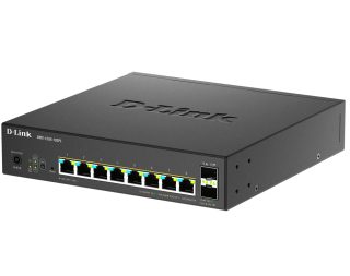 D-Link 8-Port 2.5G Base-T PoE, 2-port 10G SFP+ и 2x 10G RJ45 порт Smart Managed Switch