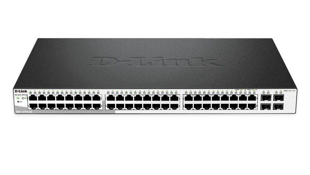 D-Link 48 x 10/100/1000 Base-T порта с 4 x 1000Base-T /SFP порта