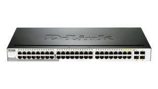 D-Link 48-портов 10/100/1000 Gigabit Smart Switch с 4 Combo 1000BaseT/SFP