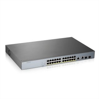 ZyXEL GS1350-26HP, 26 портов управляван комутатор за системи за видеонаблюдение, голям обхват, 375W
