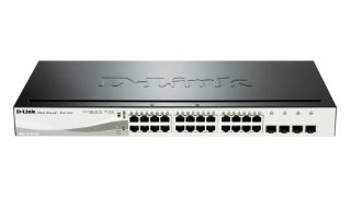 D-Link 24 PoE 10/100/1000 Base-T порта + 4 SFP