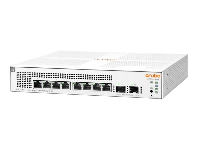 HPE Networking Instant On Switch 8p Gigabit CL4 PoE 2p SFP 124W 1930