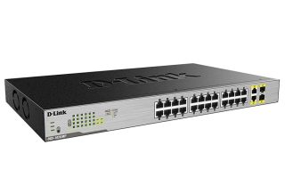 D-Link 24-Port Desktop Gigabit PoE + 2GE Combo Switch