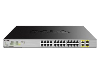 D-Link 24-Port Desktop Gigabit PoE + 2GE Combo Switch