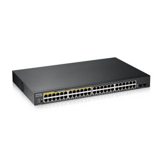 ZyXEL GS1900-48HP v2, 48-портов GbE L2 Smart Switch, 170 Watt, rackmount