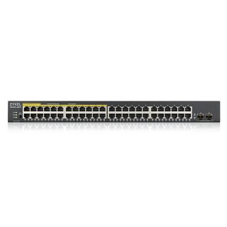 ZyXEL GS1900-48HP v2, 48-портов GbE L2 Smart Switch, 170 Watt, rackmount