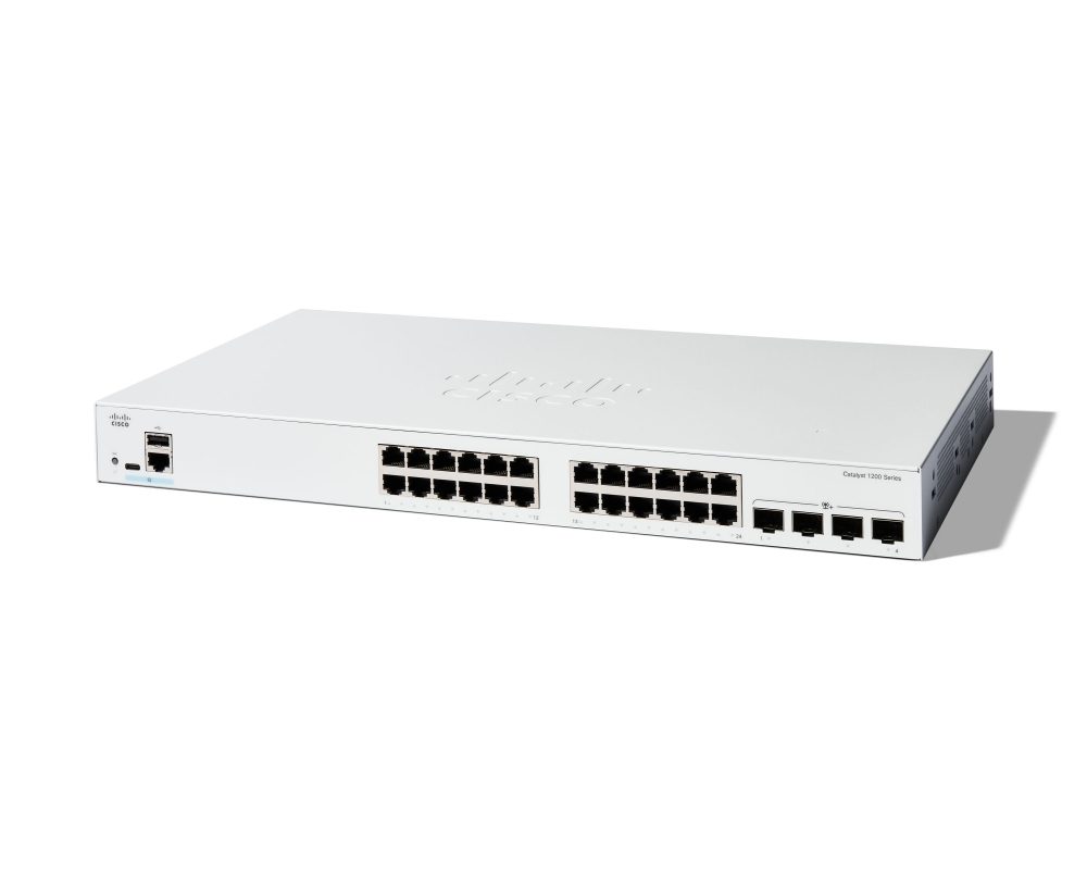 Cisco Catalyst 1200 24-портов GE, 4x10G SFP+ комутатор