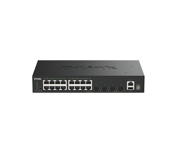 D-Link 16 порта GE + 4 порта 10G SFP+ Smart Managed Switch