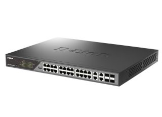 D-Link 28-портов Gigabit Ethernet PoE++ комутатор за видеонаблюдение