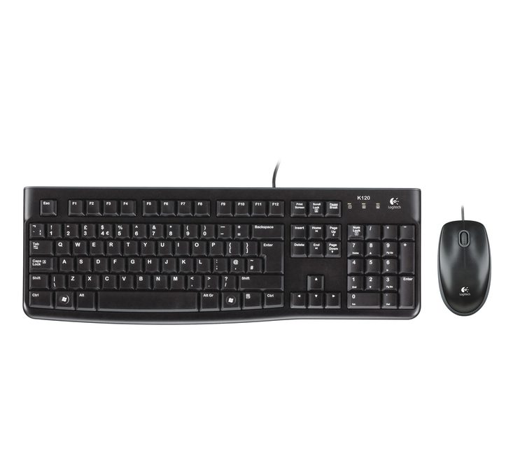 Комплект клавиатура и мишка Logitech Desktop MK120