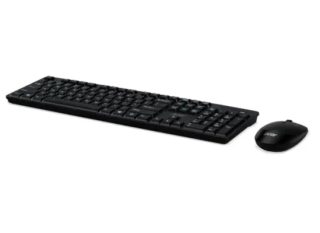 Acer Combo Set AAK410 Keyboard & Mouse, Wireless, USB, Standard, Black, No Cyrillic
