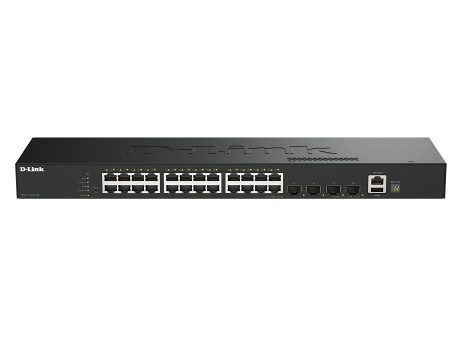 D-Link 24 Ports GE + 4 Ports 10G SFP+ Smart Managed Switch, DGS-1530-28