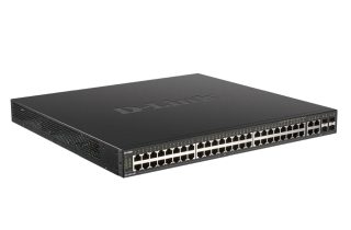 D-Link 48-портов Gigabit PoE управляем комутатор + 4 комбо 1000BaseT/SFP