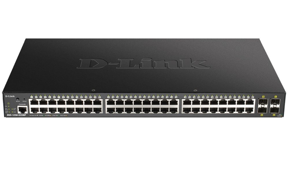 D-Link 48-портов Gigabit Smart Managed Switch с 4x 10G SFP+ порта, 370 вата
