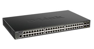 D-Link 48-портов Gigabit Smart Managed Switch с 4x 10G SFP+ порта, 370 вата