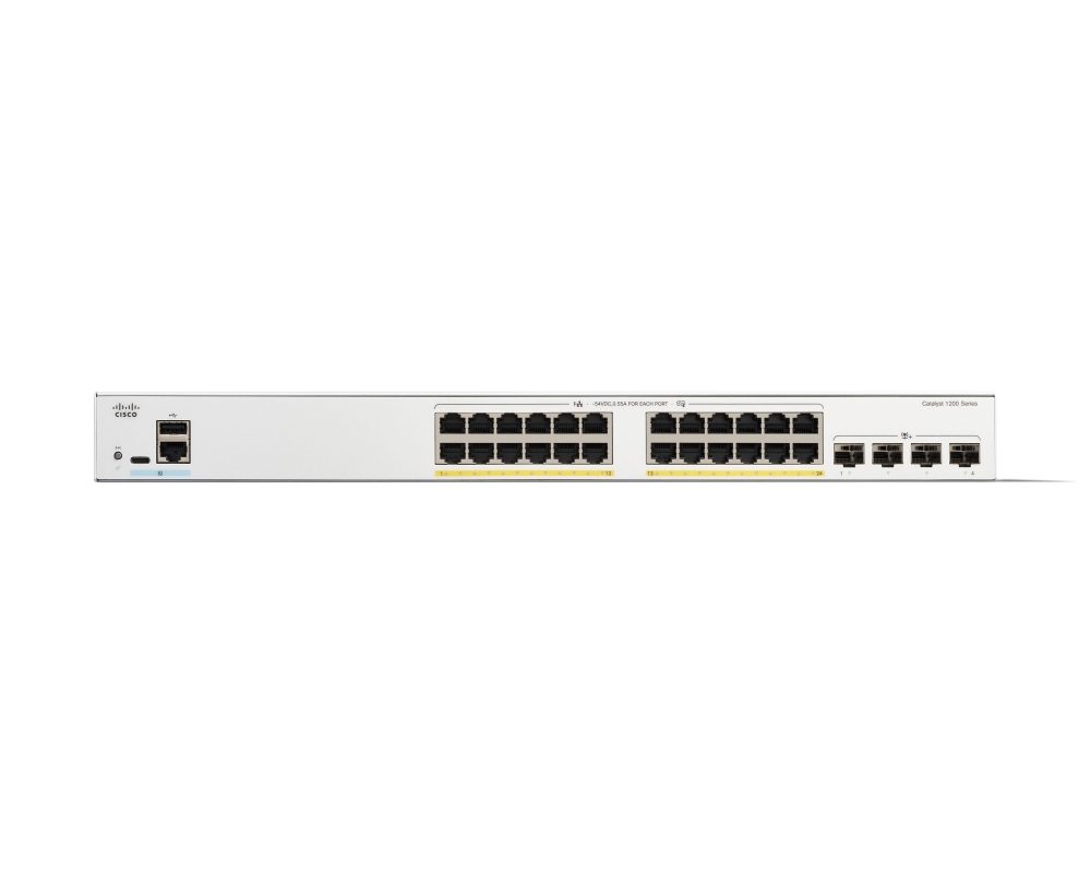 Cisco Catalyst 1200 24-port GE, Full PoE, 4x10G SFP+