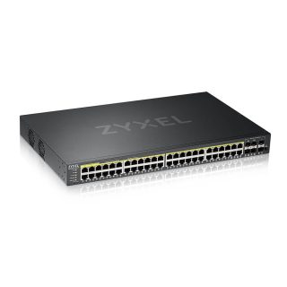 ZyXEL GS2220-50HP, EU region, 48-port GbE L2 PoE Switch with GbE Uplink (1 year NCC Pro pack license bundled)