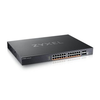 ZyXEL XMG2230-28HP L3 Access Switch, 24x 2.5G PoE, 4x SFP+ Uplink, вкл. 1 год. NebulaFlex Pro