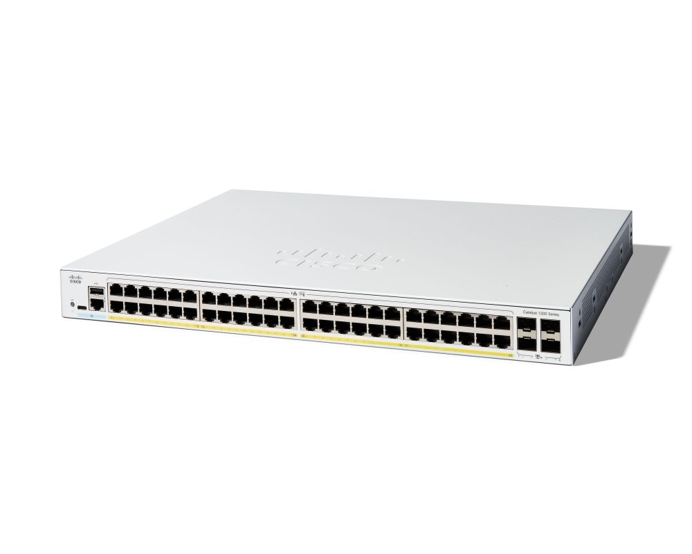 Cisco Catalyst 1200 48-port GE, PoE, 4x1G SFP комутатор