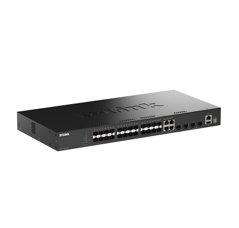 D-Link DGS-1530-28SC Smart Managed Switch, 20 порта 1G SFP + 4 порта GE Combo + 4 порта 10G SFP+