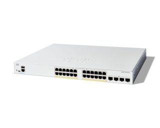 Комутатор Cisco Catalyst 1300 24-port GE, Full PoE, 4x1G SFP