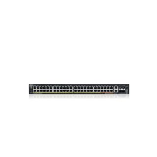 ZyXEL XGS2220-54HP L3 комутатор за достъп, 600W PoE, 40xPoE+/10xPoE++, 48x1G RJ45 2x10mG RJ45, 4x10G SFP+ Uplink, вкл. 1 год. NebulaFlex Pro