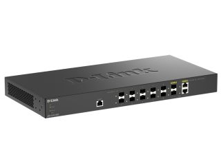 D-Link 12-портов интелигентен управляем комутатор с 10x10 SFP+ порта и 2 x Combo 10GBase-T/SFP+ uplink порта