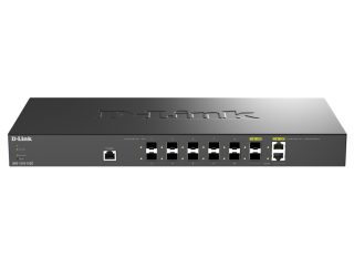 D-Link 12-портов интелигентен управляем комутатор с 10x10 SFP+ порта и 2 x Combo 10GBase-T/SFP+ uplink порта