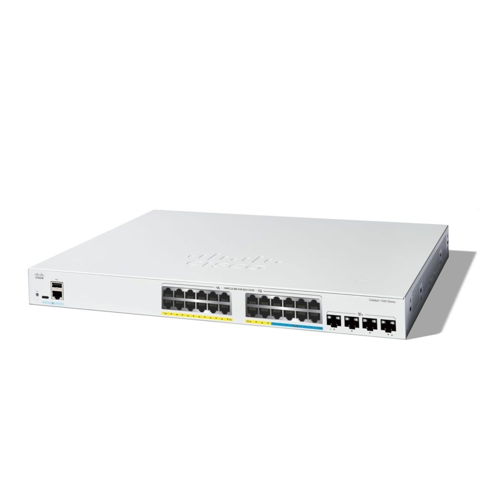 Cisco Catalyst 1300 8-портов 2.5GE, 16-портов GE, PoE, 4x10G SFP+ комутатор