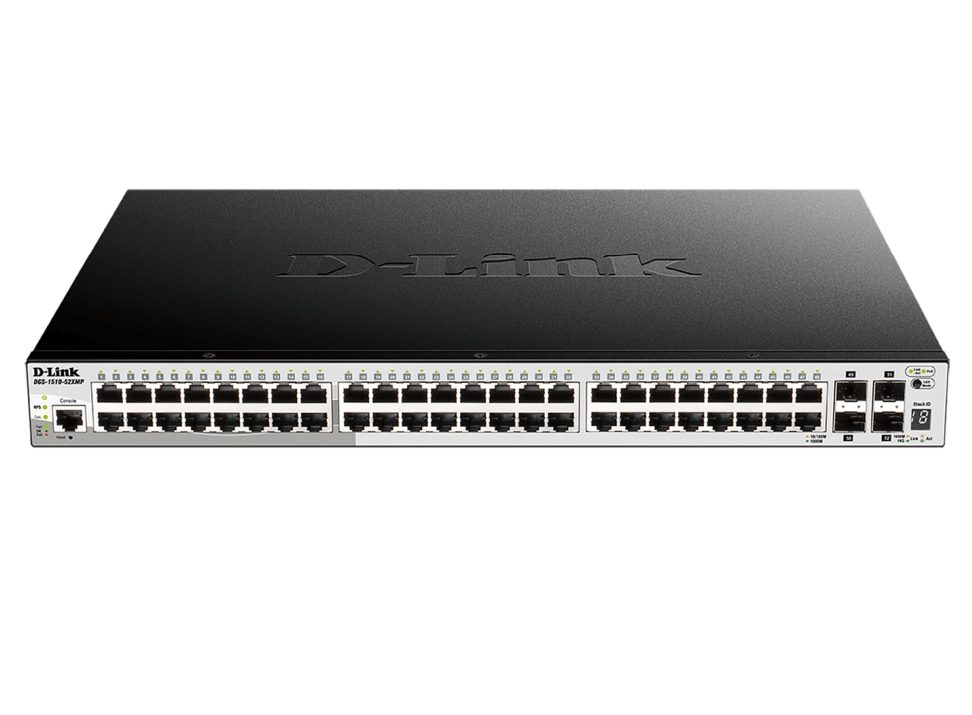 D-Link 52-Port Gigabit Stackable POE Smart Managed Switch including 4 10G SFP+
