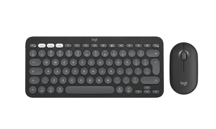 Logitech Pebble 2 Combo за Mac - TONAL GRAPHITE - US INT'L - BT - N/A - INTNL-973 - MAC