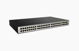 D-Link xStack 44-портов GE и 4-портов Combo 1000BaseT/SFP плюс 4 10GE SFP+ комутатор
