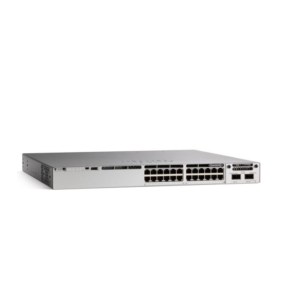Cisco Catalyst 9300 24-портов 1G медни, с фиксирани 4x1G SFP uplinks, PoE+ Network Essentials