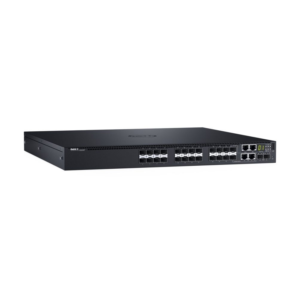 Dell Networking S3148 L3 комутатор, 48x 1GbE, 2x Combo, 2x 10GbE SFP+ фиксирани портове, стакинг, IO към PSU въздушен поток, 1x AC захранване, LLW 210-AIMR
