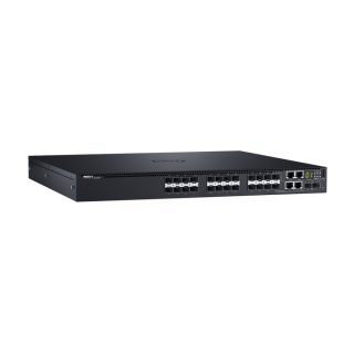 Комутатор Dell Networking S3148P, L3, PoE+, 48x 1GbE, 2x Combo, 2x 10GbE SFP+ fixed ports, Stacking, IO to PSU air, 1x 1100w AC PS