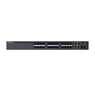 Комутатор Dell Networking S3148P, L3, PoE+, 48x 1GbE, 2x Combo, 2x 10GbE SFP+ fixed ports, Stacking, IO to PSU air, 1x 1100w AC PS